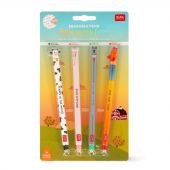 Set di 4 Penne Gel Cancellabili FATTORIA LEGAMI 26592