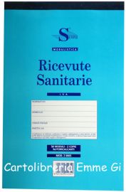 RICEVUTE SANITARIE 50 MODULI 2 COPIE AUTORIC. (cm 21,5x14,8) Z0005