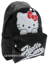 ZAINO AMERICANO HELLO KITTY SHINE 38997 NERO