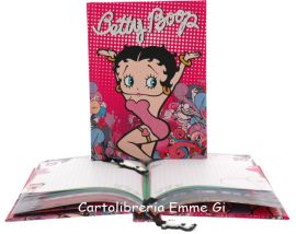 DIARIO BETTY BOOP POCKET cartonato (cm.12,5x17) 12 MESI 6104 FUXIA